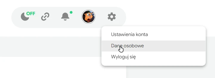 Zakładka: Dane osobowe